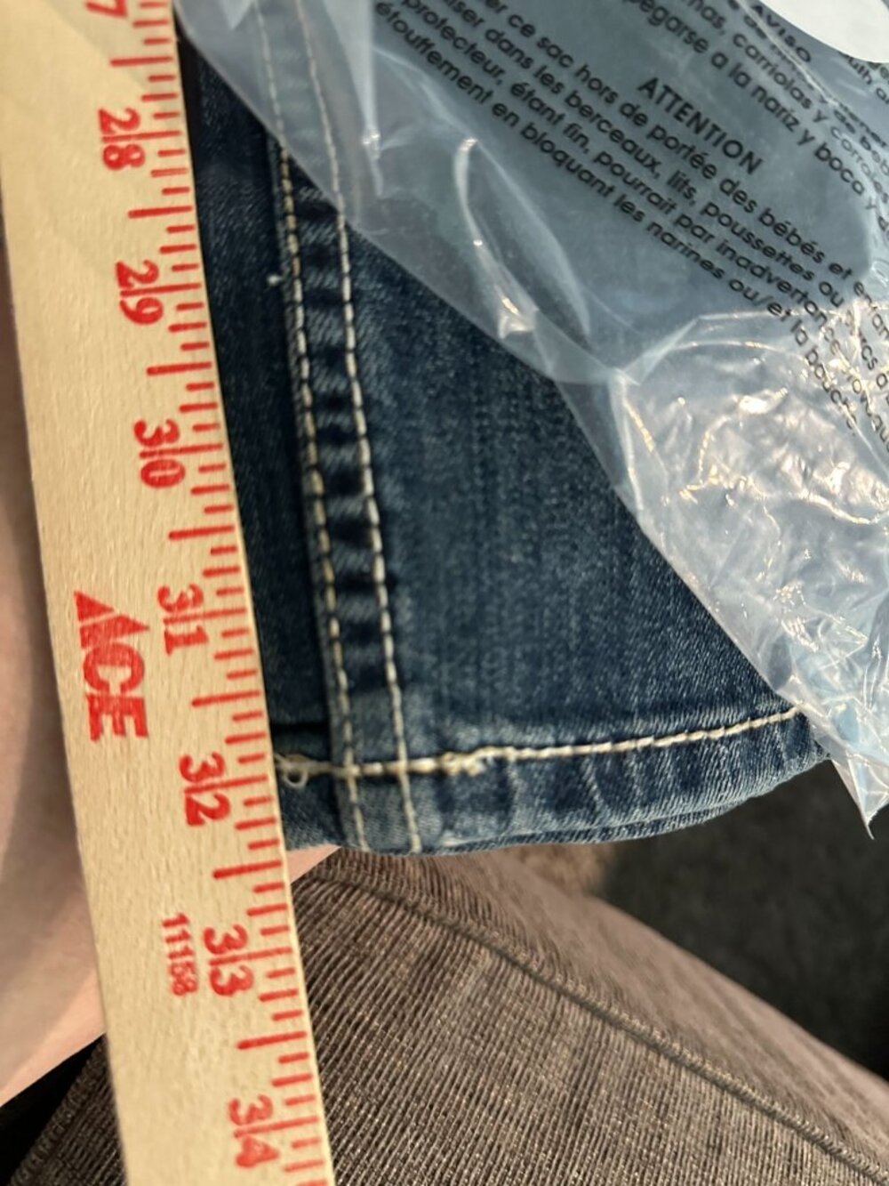 Rock & Roll Denim Mens Double Barrel Stackable Bootcut Jeans 32x34 Relaxed Cotto - Picture 6 of 8